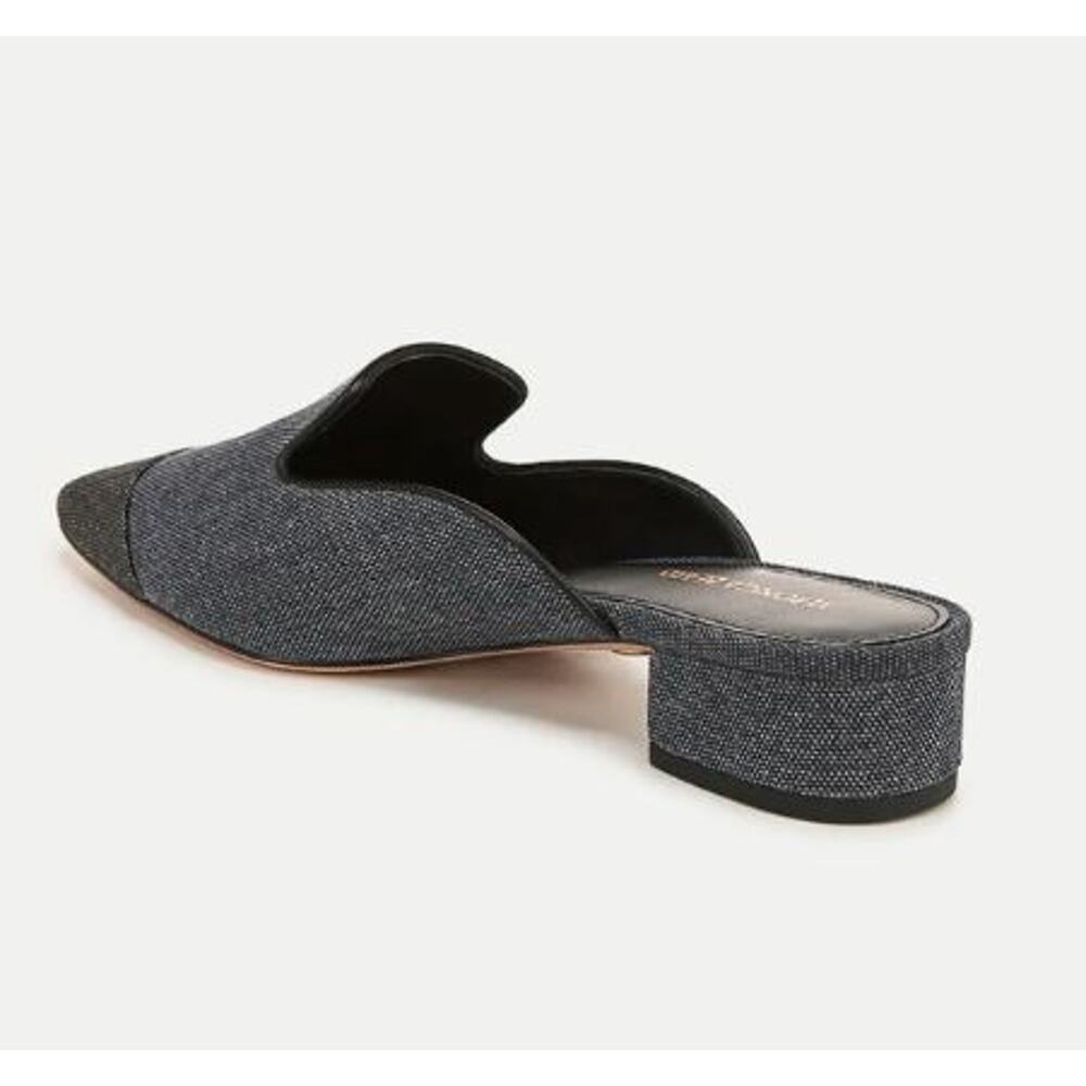 Veronica Beard Black and Gray Heeled Mules - Picture 2 of 9